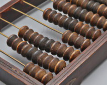 Счеты старинные бухгалтерские средние с накладками, Россия, 1-я пол. 20 в.