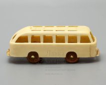 Советская игрушечная машинка «Автобус», пластмасса, СССР, 1980-е годы