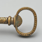 Винтажный декоративный штопор с виноградной лозой «Ключ от города София», бронза, Болгария, сер. 20 в.