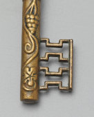 Винтажный декоративный штопор с виноградной лозой «Ключ от города София», бронза, Болгария, сер. 20 в.