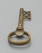 Винтажный декоративный штопор с виноградной лозой «Ключ от города София», бронза, Болгария, сер. 20 в.