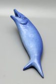 Авторская нетиражная статуэтка «Рыба», фарфор, СССР, 1980-е