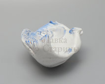 Винтажная пепельница «Рыба», скульптор А. В. Щекатихина-Потоцкая, фарфор, ЛФЗ, 1940-е