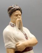 Советская фарфоровая скульптура «Казак», скульптор С. Ковнер, художник Смирнов Е. П., Вербилки, 1930-40 гг.