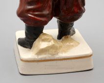 Советская фарфоровая скульптура «Казак», скульптор С. Ковнер, художник Смирнов Е. П., Вербилки, 1930-40 гг.