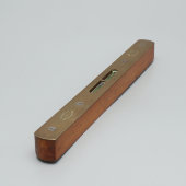 Старинный строительный уровень, дерево, латунь, компания братьев Томас (Thomas Brothers), Лондон, нач. 20 в.