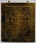 Старинный Складень трехстворчатый "Деисусный чин" бронзовое литье 19-й век