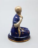 Фарфоровая фигурка СССР «Девушка в синем платье», Вербилки