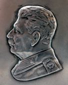 Советский портсигар «Сталин И. В.», серебро 875 пробы