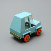 Детская игрушечная машинка СССР, пластмасса, 1980-е годы