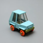 Детская игрушечная машинка СССР, пластмасса, 1980-е годы