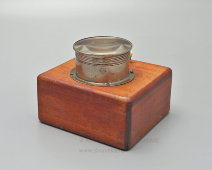 Старинный армейский солдатский электрический фонарик периода Первой мировой войны, деревянный корпус, Россия, 1910-е