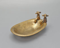 Старинная мыльница «Ванна», венская бронза, Австрия, нач. 20 в.