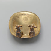 Старинная мыльница «Ванна», венская бронза, Австрия, нач. 20 в.