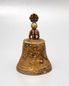 Старинный вызывной бронзовый колокольчик «Царь колокол», Россия, конец 19, начало 20 в.