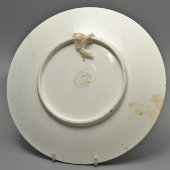 Довоенная декоративная тарелка «Выпас скота», фаянс ЗиК Конаково, 1934-40 гг.