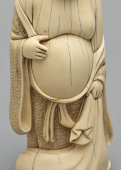 Восточная статуэтка «Хотейшо» (японский Дед Мороз), окимоно, кость, Япония, 19 в.