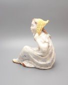 Советская фаянсовая статуэтка «Ветерок», ЗИК Конаково, автор Холодная М. П., СССР, 1960-е