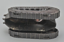 Старинная чернильница времен Первой мировой войны «Танк Renault FT-17», металл, стекло, Франция, 1910-20 гг.