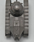 Старинная чернильница времен Первой мировой войны «Танк Renault FT-17», металл, стекло, Франция, 1910-20 гг.