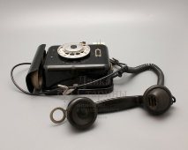 Старинный настенный дисковый телефонный аппарат, Польша, 1930-е