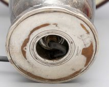 Антикварная настольная лампа из серебра 900 пробы, A. Risler and Carre, Франция, 1-я пол. 20 в.