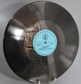 Советская старинная пластинка 78 оборотов для патефона с песнями Л. Т. Афанасьева и П. С. Дроздова: «Сормовские частушки» и «Реченька-река».