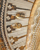 Небольшая антикварная икона Казанской Божией Матери на дереве в окладе, Россия, 19 в.