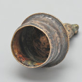 Старинная пробка для бутылки «Кабан», посеребренная бронза, Россия, н. 20 в.