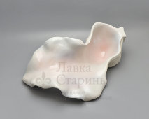 Авторская декоративная ваза «Устрица», скульптор Асиновский И. А., фарфор, Санкт-Петербург, 2008 г.