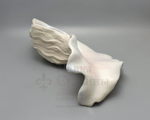 Авторская декоративная ваза «Устрица», скульптор Асиновский И. А., фарфор, Санкт-Петербург, 2008 г.