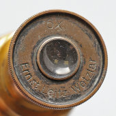 Маленький старинный дорожный микроскоп, увеличение 6Х, Ernst Leitz Wetzlar, г. Вецлар, Германия, н. 20 в.