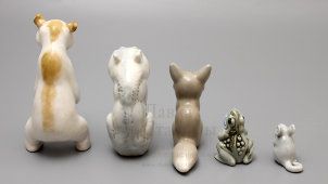 Скульптурная группа «Теремок» по мотивам одноименной сказки, анималистика ДФЗ Вербилки