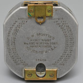 Старинный горно-геологический компас в футляре Brunton Pocket Transit, США, 1-я пол. 20 в.