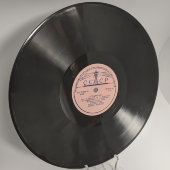 Пластинка с советскими песнями «Огней так много золотых» и «Ягодиночка», Апрелевский завод, 1950-е