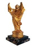 Старинная бронзовая статуэтка «Танцовщица», мраморная подставка, Париж, нач. 20 в.