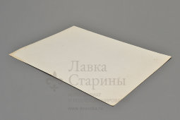 Старое фото «Работа ГАИ: инспектор и автомобилист», фотобумага, СССР, 1970-80 гг.