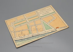 Схема устройства канализации города, бумага, СССР, 1950-60 гг.