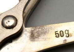 Сборные карманные аптекарские весы на основании коробки-футляра, Европа для России, н. 20 в.