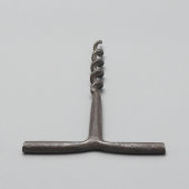 Винтажный кованый штопор, пробочник, сталь, СССР, сер. 20 в.