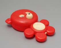Советская детская игрушка-пищалка «Медвежонок», пластмасса, 1970-80 гг.