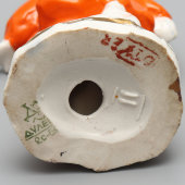 Статуэтка «Зима» в редкой росписи, скульптор Бржезицкая А. Д., фарфор, Дулево, 1952 г.