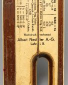 Старинная немецкая логарифмическая линейка «Albert Nestler AT» в оригинальном футляре