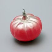 Стеклянная советская игрушка для елки «Помидор», СССР, 1950-е
