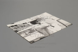 Старое фото «Работа ГАИ: предъявите документы», фотобумага, СССР, 1970-80 гг.