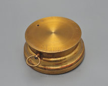 Старинный настенный барометр-анероид, погодник, латунь, стекло, фирма Ф. Швабе, Москва, кон. 19, нач. 20 вв.