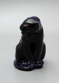 Cтатуэтка «Черная пантера сидящая», скульптор Воробьев Б. Я., анималистика ЛФЗ