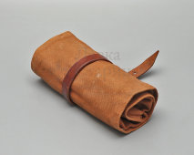 Старинный дорожный медицинский набор​ хирурга в тканевом чехле-рулоне, Карл Борхарт, Москва, до 1917 г.