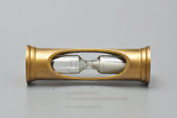 Винтажные песочные часы в бронзовой подставке, 3 мин, Европа, 1950-60 гг.