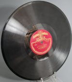 Советская старинная пластинка 78 оборотов для патефона с песнями С. Я. Лемешев: «Баркетта» и «Тиритомба».